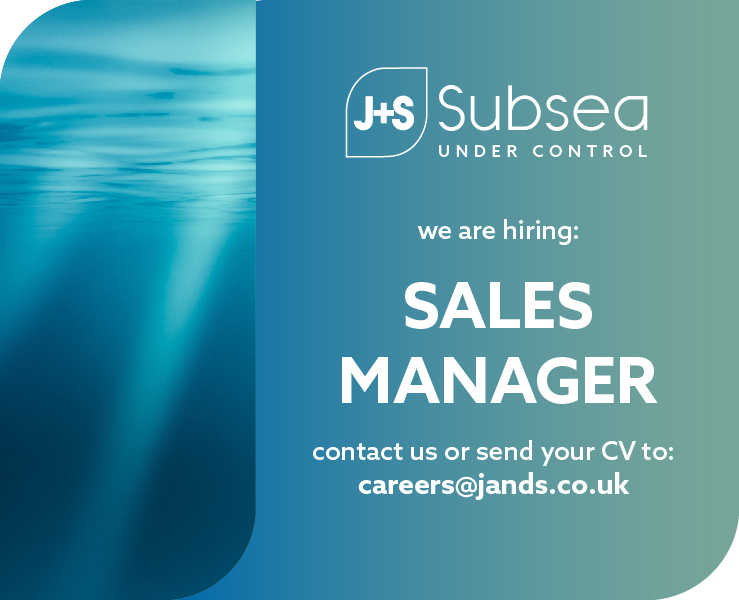 J+S Subsea Sales Manager Post Graphic