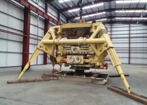 Shallow Water Vertical Tree (SVXT) unit at J+S Subsea facility.