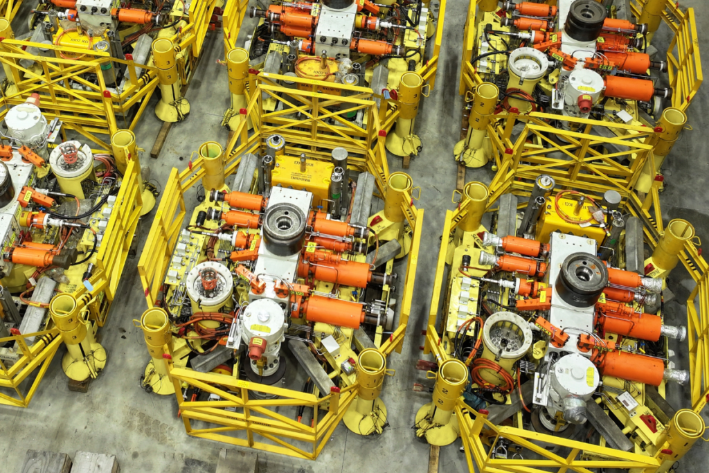 subsea tree (XT) undergoing refurbishment and testing as part of the Legacy Locker programme