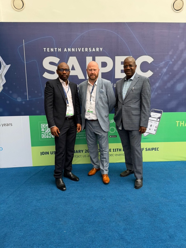 J&S Subsea and Westpaq team at SAIPEC discussing subsea projects in Africa